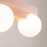 Sollux Plafon BULBO 2 naturalne drewno