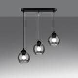 Sollux Lampa wisząca ALINO 3 czarna SL.1142