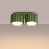 SOLLUX Plafon AURA 2 zielony oliwkowy Gx53 ; SL.1798