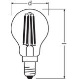Lampa LED BASE Classic P40 4W/827 230V Filament szkło przezroczyste E14 FS5 OSRAM