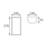 Oprawa hermetyczna NORTON LED D 10W BLACK NW 04036 IDEUS