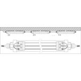 Oprawa DAMP PROOF LED COMPACT 1200 44W 3000K GR IP66