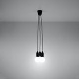 Sollux Lampa wisząca DIEGO 3 czarna SL.0573