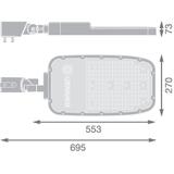 Oprawa SL AREA SPD XL V 150W 740 RV35ST GY