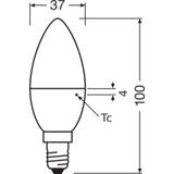 Żarówka LED x2 B37 Świeczka E14 4.9W = 40W 470lm 4000K Neutralna 200° VALUE CLASSIC Osram