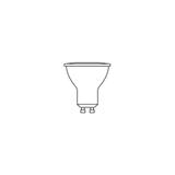 Lampa LED VALUE PAR16 50 36 4,5W/865 230V GU10 BK