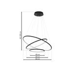 lampa wisząca LED Orion Black 99W 6930lm 3000K ML509 Milagro