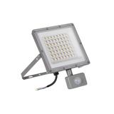 Naświetlacz LED z czujnikiem ruchu ACETE 50W CCT SE GR IP44 szary zmienna barwa świecenia 38498 KANLUX