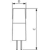 Kapsułka LED 2,4W=28W 300lm / 2700K barwa ciepła LEDcapsuleLV 2,4-28W G4micro 827 Kapsułki LED PHILI 9,29004E+11 PHILIPS