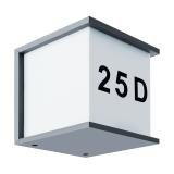 Kinkiet podświetlany numer domu E27 i do LED 03687 IDEUS