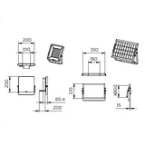 Naświetlacz LED Ledinaire BVP085 6,5W 910lm IP65 4000K barwa neutralna ściemnialna LED09/ 840 PHILIP 9,11402E+11 PHILIPS