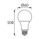 Lampa z diodami ERSTE LED E27 8W 4500K 03850 IDEUS
