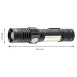 Latarka akumulatorowa USB 800lm 2w1 CREE T6 LED NEO TOOLS GTX 99-033 GTX Poland