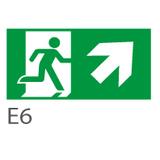 Piktogram WYJŚCIE W PRAWO W GÓRĘ - E6 98001 INTELIGHT