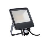 Projektor LED z czujnikiem ruchu PIR IQ-LED FL-30W-NW-SE 3450lm 4000K barwa neutralna IP44 czarny 33887 KANLUX