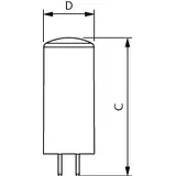 Kapsułka LED 4,2W=40W 470lm / ściemnialna 2700K barwa ciepła LEDcapsuleLV 4,2-40W GY6,35 827D Kapsuł 9,29004E+11 PHILIPS