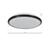 plafon LED Terma 28W 1960lm 4000K czarny IP44 ML6404 Milagro