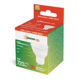 LED GU10 230V 9W SMD WW z MLECZNĄ SZYBKĄ białaSPECTRUM