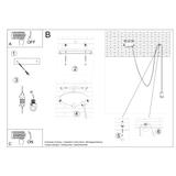 Sollux Lampa wisząca EDISON 1 LONG czarny SL.0369