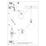 Sollux Lampa wisząca UGO 20 złota SL.0715