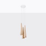 Sollux Lampa wisząca SULA 3P naturalne drewno SL.1101