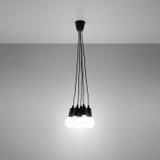 Sollux Lampa wisząca DIEGO 5 czarna SL.0574