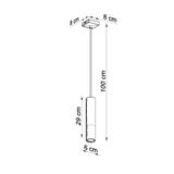 Sollux Lampa wisząca LOOPEZ 1 czarny/złoty SL.0952
