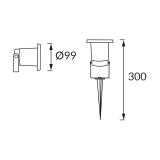Oprawa ogrodowa TRAF GU10 C 04587 IDEUS