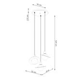 Lampa wisząca HYPERION 3P biały