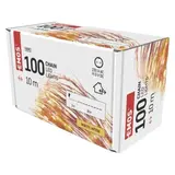 Lampki choinkowe łezki 100 LED 10m ciepła biel timer IP44 miedziany przewód D3AW02 EMOS