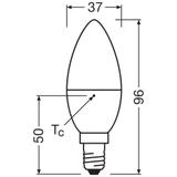 Żarówka LED x3 B37 Świeczka E14 4.9W = 40W 470lm 4000K Neutralna 180° BASE Osram