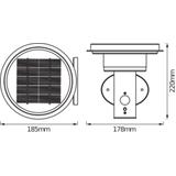 ENDURA STYLE SOL WALL2CIRCLE6WBK LEDV Oprawa zewnętrzna
