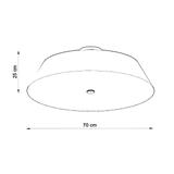 Sollux Plafon VEGA 70 biały SL.0821
