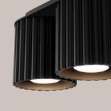 SOLLUX Plafon AURA 2 czarny GU10 ; SL.1785