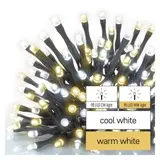 Lampki choinkowe Classic 180 LED 18m ciepła + zimna biel zielony przewód IP44 timer D4AN06 EMOS
