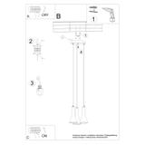 Sollux Lampa wisząca REA 3P beton SL.1226