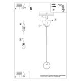 Sollux Lampa wisząca TITRAN 1 biała SL.1137