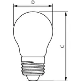 Żarówka LED Kulka 6,5W=60W 806lm / 2700K barwa ciepła LEDLuster 6,5-60W P45 E27 827 9,29002E+11 PHILIPS
