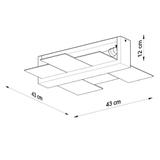 Sollux Plafon FENIKS 2 naturalne drewno SL.0076
