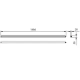 Oprawa LED belka Ledinaire BN021C 24W 2400lm IP20 3000K barwa ciepła LED24S/830 150cm 5 lat gw. PHIL 9,11402E+11 PHILIPS