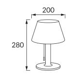 Lampka stołowa solarna LED PELAGIA 2W barwa neutralna 04731 04371 IDEUS