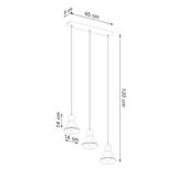 Sollux Lampa wisząca TALEJA 3 czarna [E27] SL.0986