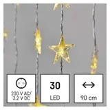 Lampki 30 LED kurtyna migające gwiazdki 120x90 ciepła biel IP44 timer DCGW01 EMOS