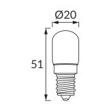 Lampa z diodami SMD LED UZO LED CLEAR E14 1,3W NW 04065 IDEUS