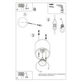 Sollux Plafon ORBIS 1 antracyt SL.0568