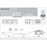 Oprawa SP AIR FIX P 6W 930 PS DIM IP65 BK