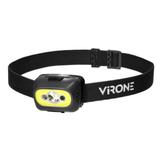 Latarka czołowa COB+LED, ładowanie USB, czujnik ruchu, czarna LT-13/B ORNO