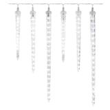 Lampki świąteczne 160 LED 6x sopel 25 do 40 cm 3,6 m zimna biel IP44 DCPC06 EMOS