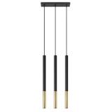 Lampa wisząca MOZAICA 3L czarny/złoto