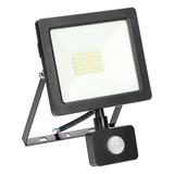 ALLED 30W Naświetlacz LED z PIR, 2400lm, IP44, 4000K, Alu+szkło FL/R-2 ORNO